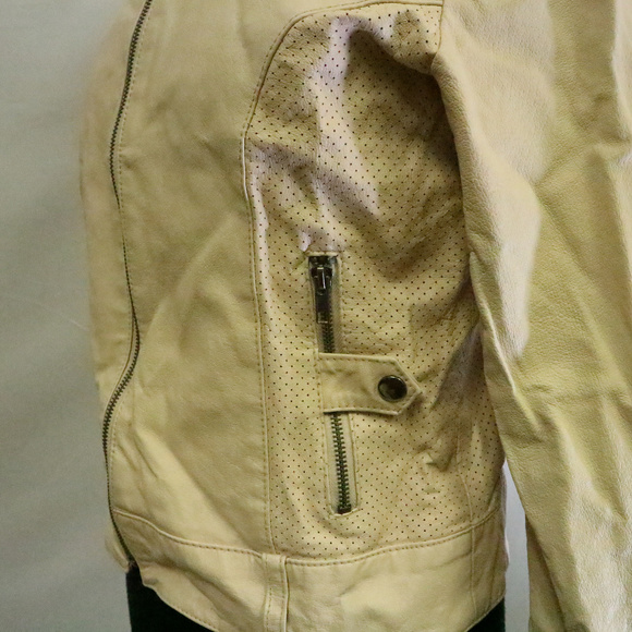 πHPπ Vtg FJ Rose Pink Leather Motorcycle Jacket - Picture 6 of 8